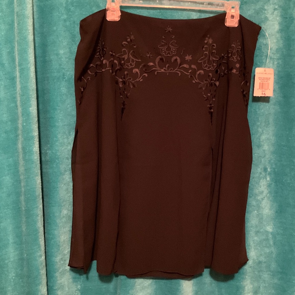New Black Bandolino Skirt Size 16